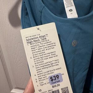 Lululemon Blue High-Neck Tank